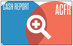 Cash Report vs ACFR view enlarged
