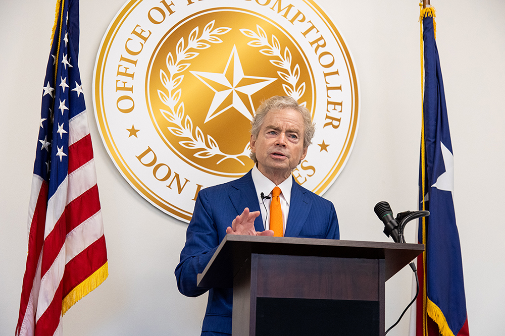 Don Huffines, Texas Comptroller of Public Accounts.