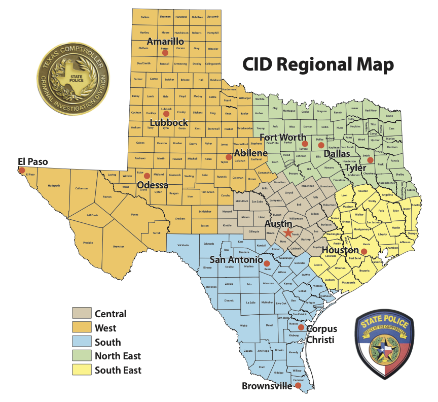 CID regional map